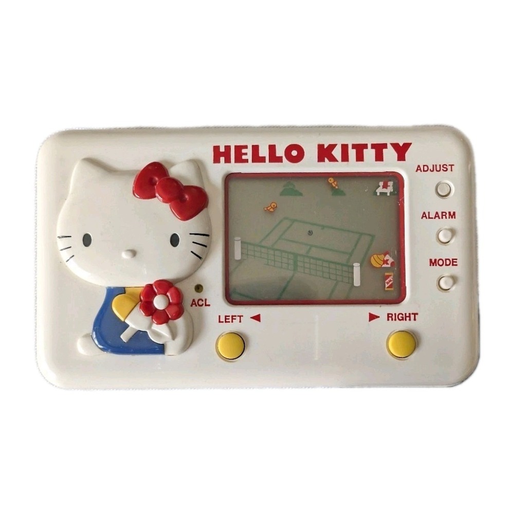 Vintage Hello Kitty Tennis School Handheld Video Game 1976